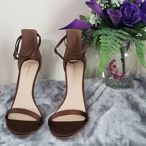 Strappy Satin Heels